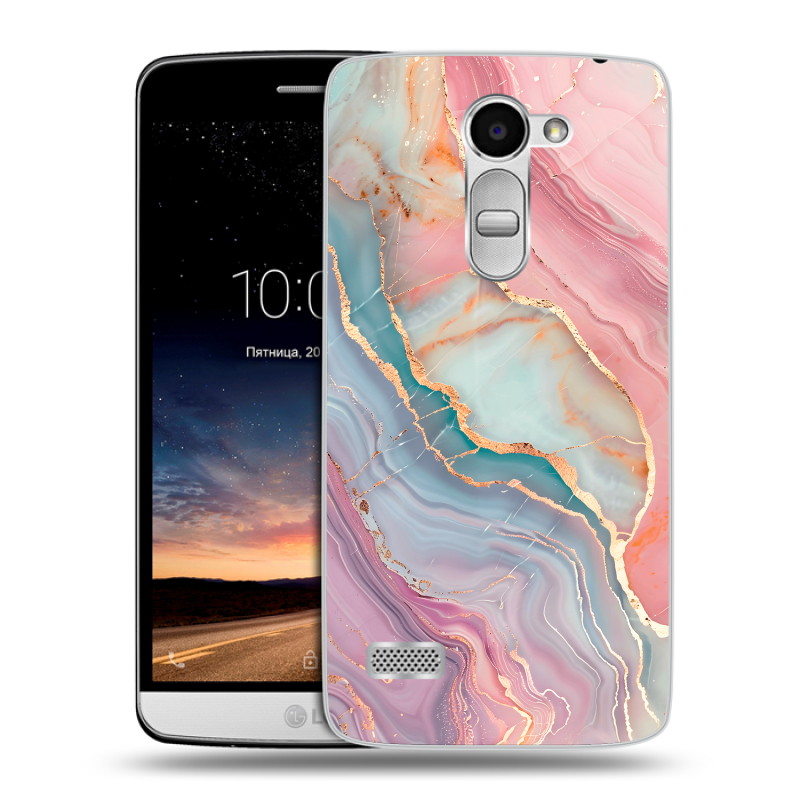 Пластиковый чехол на LG Ray с принтом розовый мрамор Пластиковый чехол на LG Ray с принтом розовый мрамор