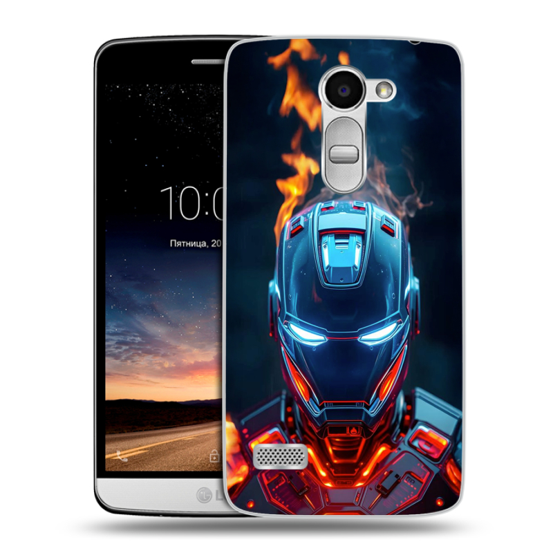 Пластиковый чехол на LG Ray с принтом IronMan Железный человек Пластиковый чехол на LG Ray с принтом IronMan Железный человек