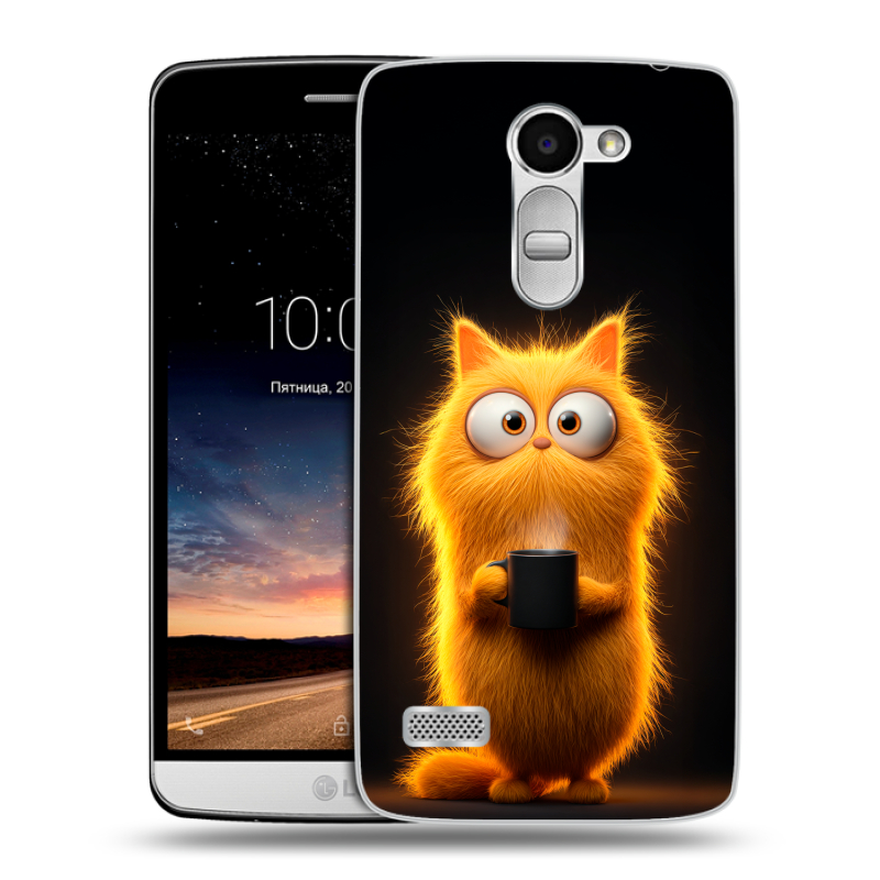 Пластиковый чехол на LG Ray с принтом Смешной кот Пластиковый чехол на LG Ray с принтом Смешной кот