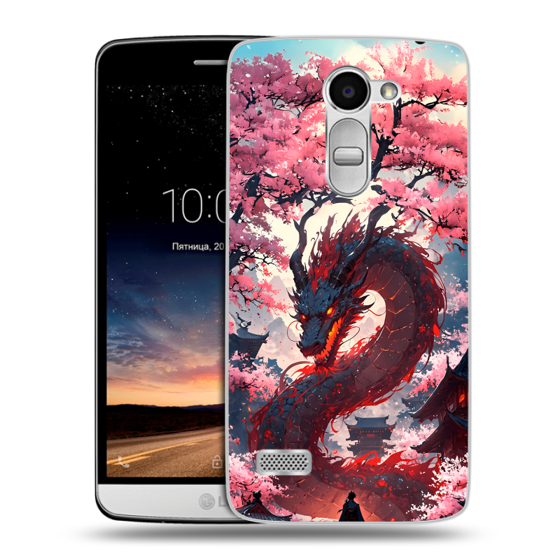 Пластиковый чехол на LG Ray с принтом Дракон Японский Пластиковый чехол на LG Ray с принтом Дракон Японский