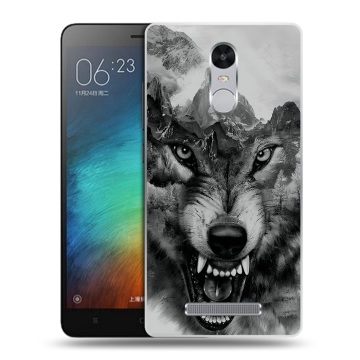Пластиковый чехол на Xiaomi RedMi Note 3 с принтом Волк Пластиковый чехол на Xiaomi RedMi Note 3 с принтом Волк
