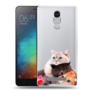 Пластиковый чехол на Xiaomi RedMi Note 3 с принтом Кошки Пластиковый чехол на Xiaomi RedMi Note 3 с принтом Кошки
