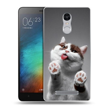 Пластиковый чехол на Xiaomi RedMi Note 3 с принтом Коты Пластиковый чехол на Xiaomi RedMi Note 3 с принтом Коты