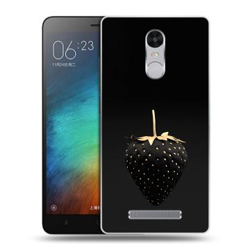 Пластиковый чехол на Xiaomi RedMi Note 3 с принтом Черная клубника Пластиковый чехол на Xiaomi RedMi Note 3 с принтом Черная клубника