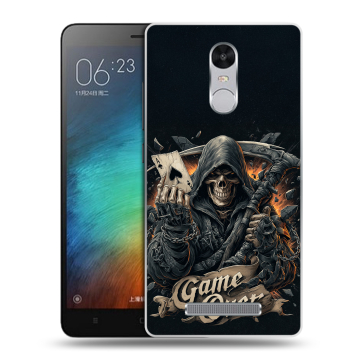 Пластиковый чехол на Xiaomi RedMi Note 3 с принтом Скелет карты Пластиковый чехол на Xiaomi RedMi Note 3 с принтом Скелет карты