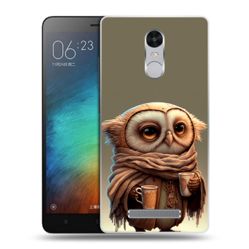 Пластиковый чехол на Xiaomi RedMi Note 3 с принтом Сова Пластиковый чехол на Xiaomi RedMi Note 3 с принтом Сова