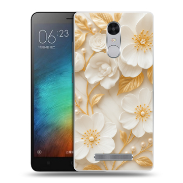 Пластиковый чехол на Xiaomi RedMi Note 3 с принтом Цветы Пластиковый чехол на Xiaomi RedMi Note 3 с принтом Цветы