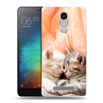 Пластиковый чехол на Xiaomi RedMi Note 3 с принтом Котята Пластиковый чехол на Xiaomi RedMi Note 3 с принтом Котята