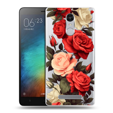Пластиковый чехол на Xiaomi RedMi Note 3 с принтом Розы Пластиковый чехол на Xiaomi RedMi Note 3 с принтом Розы