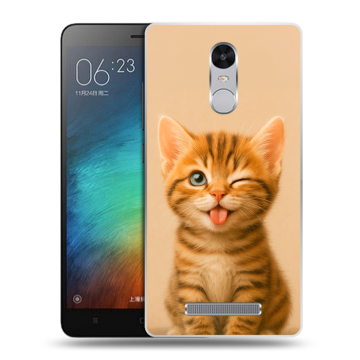 Пластиковый чехол на Xiaomi RedMi Note 3 с принтом котенок Пластиковый чехол на Xiaomi RedMi Note 3 с принтом котенок