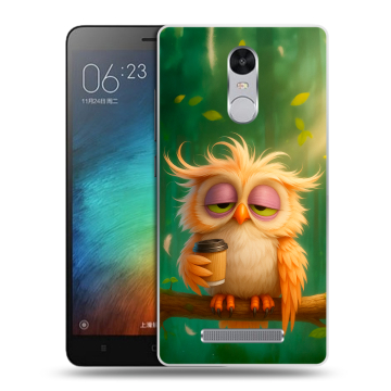Пластиковый чехол на Xiaomi RedMi Note 3 с принтом сова Пластиковый чехол на Xiaomi RedMi Note 3 с принтом сова