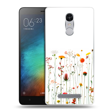 Пластиковый чехол на Xiaomi RedMi Note 3 с принтом цветы Пластиковый чехол на Xiaomi RedMi Note 3 с принтом цветы