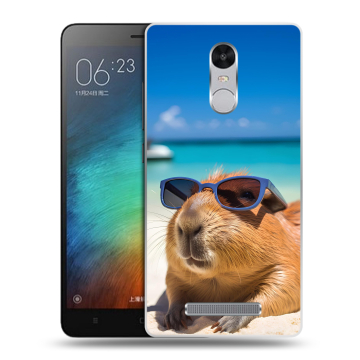 Пластиковый чехол на Xiaomi RedMi Note 3 с принтом Капибара Пластиковый чехол на Xiaomi RedMi Note 3 с принтом Капибара