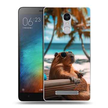 Пластиковый чехол на Xiaomi RedMi Note 3 с принтом Капибара Пластиковый чехол на Xiaomi RedMi Note 3 с принтом Капибара