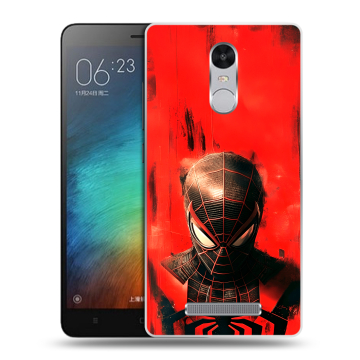 Пластиковый чехол на Xiaomi RedMi Note 3 с принтом человек паук spiderman Пластиковый чехол на Xiaomi RedMi Note 3 с принтом человек паук spiderman