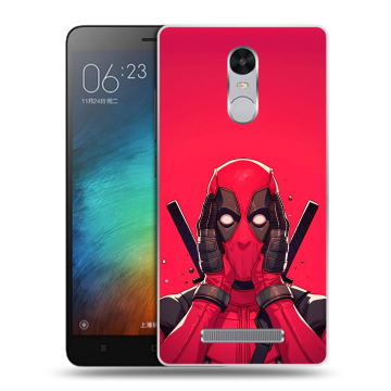 Пластиковый чехол на Xiaomi RedMi Note 3 с принтом Дедпул Deadpool Пластиковый чехол на Xiaomi RedMi Note 3 с принтом Дедпул Deadpool