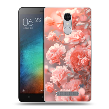 Пластиковый чехол на Xiaomi RedMi Note 3 с принтом Розы цветы Пластиковый чехол на Xiaomi RedMi Note 3 с принтом Розы цветы