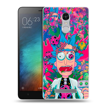 Пластиковый чехол на Xiaomi RedMi Note 3 с принтом Рик и Морти Rick Morty Пластиковый чехол на Xiaomi RedMi Note 3 с принтом Рик и Морти Rick Morty