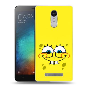 Пластиковый чехол на Xiaomi RedMi Note 3 с принтом спанчбоб спанч боб Пластиковый чехол на Xiaomi RedMi Note 3 с принтом спанчбоб спанч боб