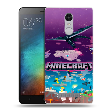 Пластиковый чехол на Xiaomi RedMi Note 3 с принтом Майнкрафт Minecraft Пластиковый чехол на Xiaomi RedMi Note 3 с принтом Майнкрафт Minecraft