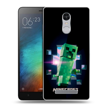 Пластиковый чехол на Xiaomi RedMi Note 3 с принтом Майнкрафт Minecraft Пластиковый чехол на Xiaomi RedMi Note 3 с принтом Майнкрафт Minecraft