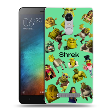 Пластиковый чехол на Xiaomi RedMi Note 3 с принтом Шрек Shrek Пластиковый чехол на Xiaomi RedMi Note 3 с принтом Шрек Shrek