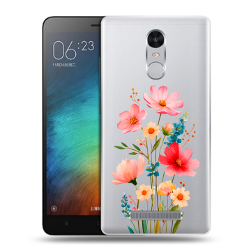 Пластиковый чехол на Xiaomi RedMi Note 3 с принтом Цветы Пластиковый чехол на Xiaomi RedMi Note 3 с принтом Цветы