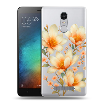 Пластиковый чехол на Xiaomi RedMi Note 3 с принтом Цветы Пластиковый чехол на Xiaomi RedMi Note 3 с принтом Цветы