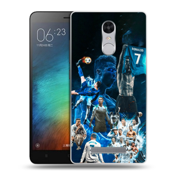 Пластиковый чехол на Xiaomi RedMi Note 3 с принтом Реал Роналдо Пластиковый чехол на Xiaomi RedMi Note 3 с принтом Реал Роналдо