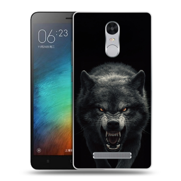 Пластиковый чехол на Xiaomi RedMi Note 3 с принтом Волк Пластиковый чехол на Xiaomi RedMi Note 3 с принтом Волк