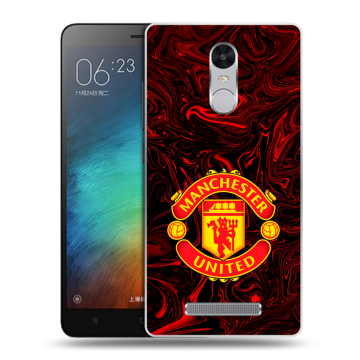 Пластиковый чехол на Xiaomi RedMi Note 3 с принтом Manchester United