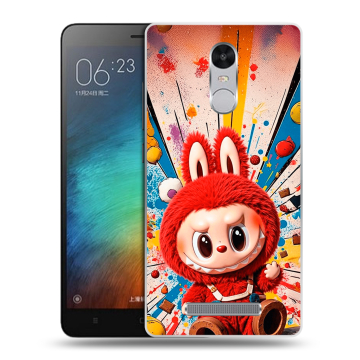 Пластиковый чехол на Xiaomi RedMi Note 3 с принтом Labubu Лабубу Пластиковый чехол на Xiaomi RedMi Note 3 с принтом Labubu Лабубу