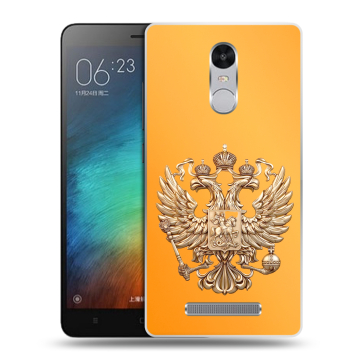 Пластиковый чехол на Xiaomi RedMi Note 3 с принтом Герб Флаг России
