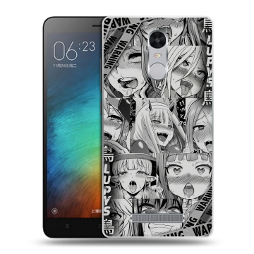 Пластиковый чехол на Xiaomi RedMi Note 3 с принтом Ahegao Ахегао Аниме