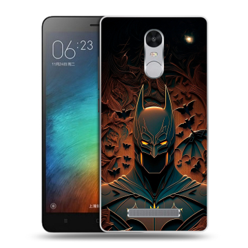 Пластиковый чехол на Xiaomi RedMi Note 3 с принтом Batman Бэтмен