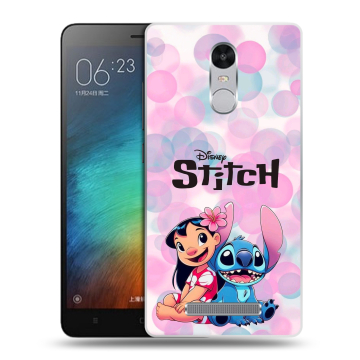Пластиковый чехол на Xiaomi RedMi Note 3 с принтом Лило и Стич Пластиковый чехол на Xiaomi RedMi Note 3 с принтом Лило и Стич