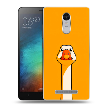 Пластиковый чехол на Xiaomi RedMi Note 3 с принтом Смешная утка