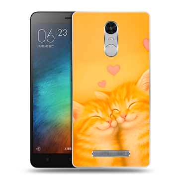 Пластиковый чехол на Xiaomi RedMi Note 3 с принтом Милые котята Пластиковый чехол на Xiaomi RedMi Note 3 с принтом Милые котята