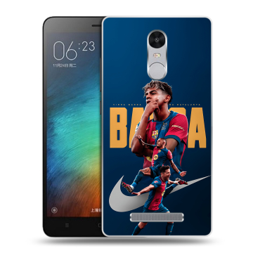 Пластиковый чехол на Xiaomi RedMi Note 3 с принтом Барселона Barca Yamal Пластиковый чехол на Xiaomi RedMi Note 3 с принтом Барселона Barca Yamal