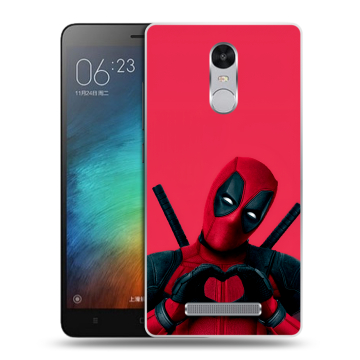 Пластиковый чехол на Xiaomi RedMi Note 3 с принтом Дедпул Deadpool Пластиковый чехол на Xiaomi RedMi Note 3 с принтом Дедпул Deadpool