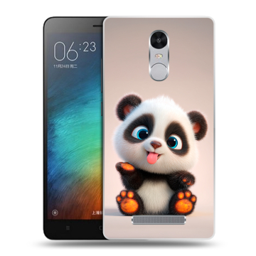 Пластиковый чехол на Xiaomi RedMi Note 3 с принтом милая панда Пластиковый чехол на Xiaomi RedMi Note 3 с принтом милая панда