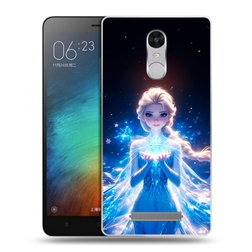 Пластиковый чехол на Xiaomi RedMi Note 3 с принтом Холодное сердце Frozen Пластиковый чехол на Xiaomi RedMi Note 3 с принтом Холодное сердце Frozen