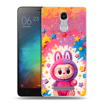 Пластиковый чехол на Xiaomi RedMi Note 3 с принтом Labubu Лабубу Пластиковый чехол на Xiaomi RedMi Note 3 с принтом Labubu Лабубу