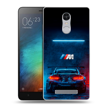 Пластиковый чехол на Xiaomi RedMi Note 3 с принтом BMW БМВ Пластиковый чехол на Xiaomi RedMi Note 3 с принтом BMW БМВ