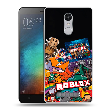 Пластиковый чехол на Xiaomi RedMi Note 3 с принтом Roblox Роблокс Пластиковый чехол на Xiaomi RedMi Note 3 с принтом Roblox Роблокс