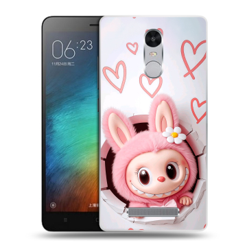 Пластиковый чехол на Xiaomi RedMi Note 3 с принтом Labubu Лабубу Пластиковый чехол на Xiaomi RedMi Note 3 с принтом Labubu Лабубу