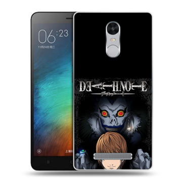 Пластиковый чехол на Xiaomi RedMi Note 3 с принтом Death note Тетрадь смерти
