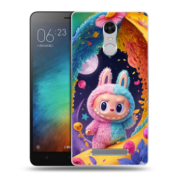 Пластиковый чехол на Xiaomi RedMi Note 3 с принтом Labubu Лабубу Пластиковый чехол на Xiaomi RedMi Note 3 с принтом Labubu Лабубу