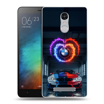 Пластиковый чехол на Xiaomi RedMi Note 3 с принтом BMW БМВ Пластиковый чехол на Xiaomi RedMi Note 3 с принтом BMW БМВ