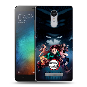 Пластиковый чехол на Xiaomi RedMi Note 3 с принтом Demon Slayer Клинок рассекающий демонов Пластиковый чехол на Xiaomi RedMi Note 3 с принтом Demon Slayer Клинок рассекающий демонов